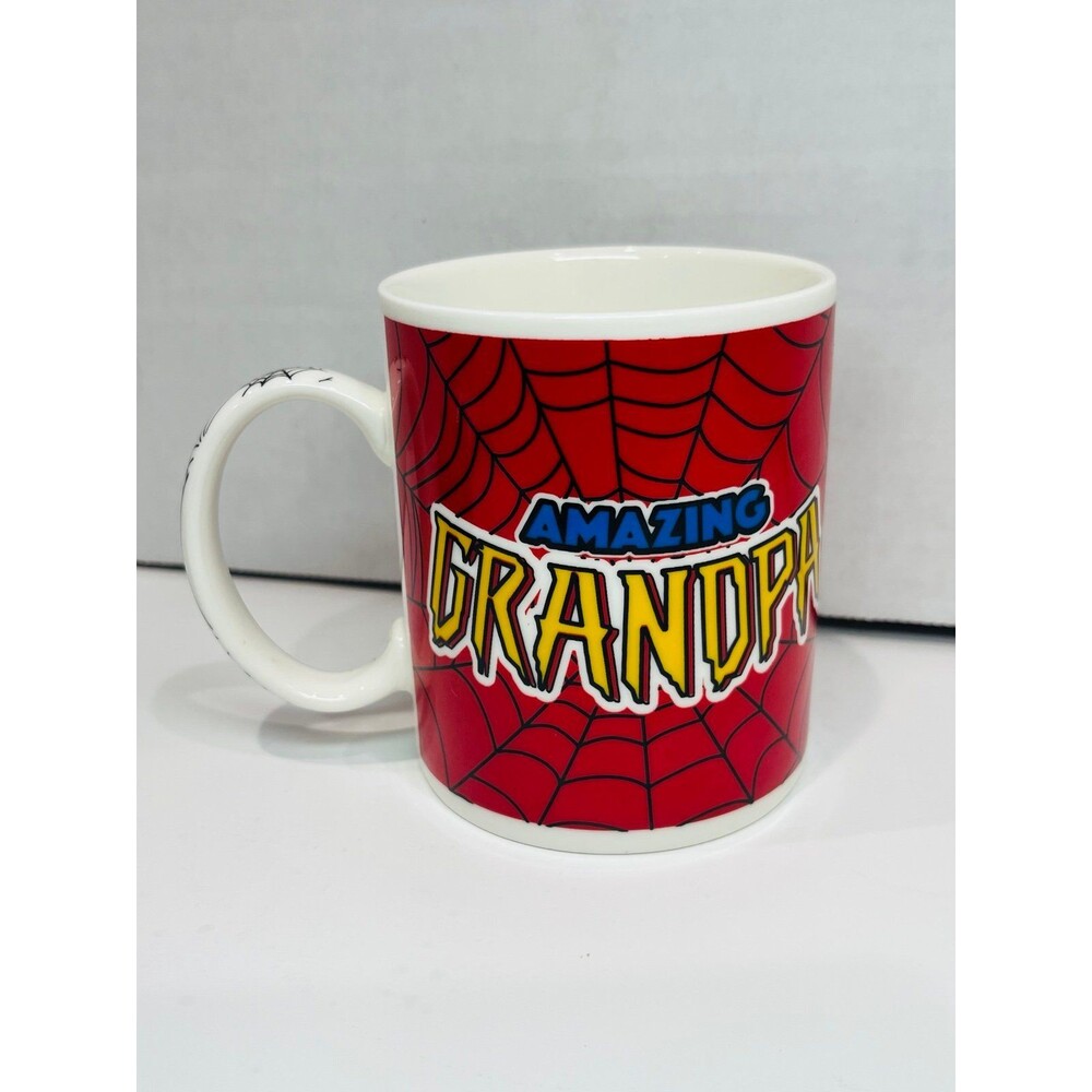 Amazing Grandpa Spiderman Coffee Mug We Love When You Stick Around Glass